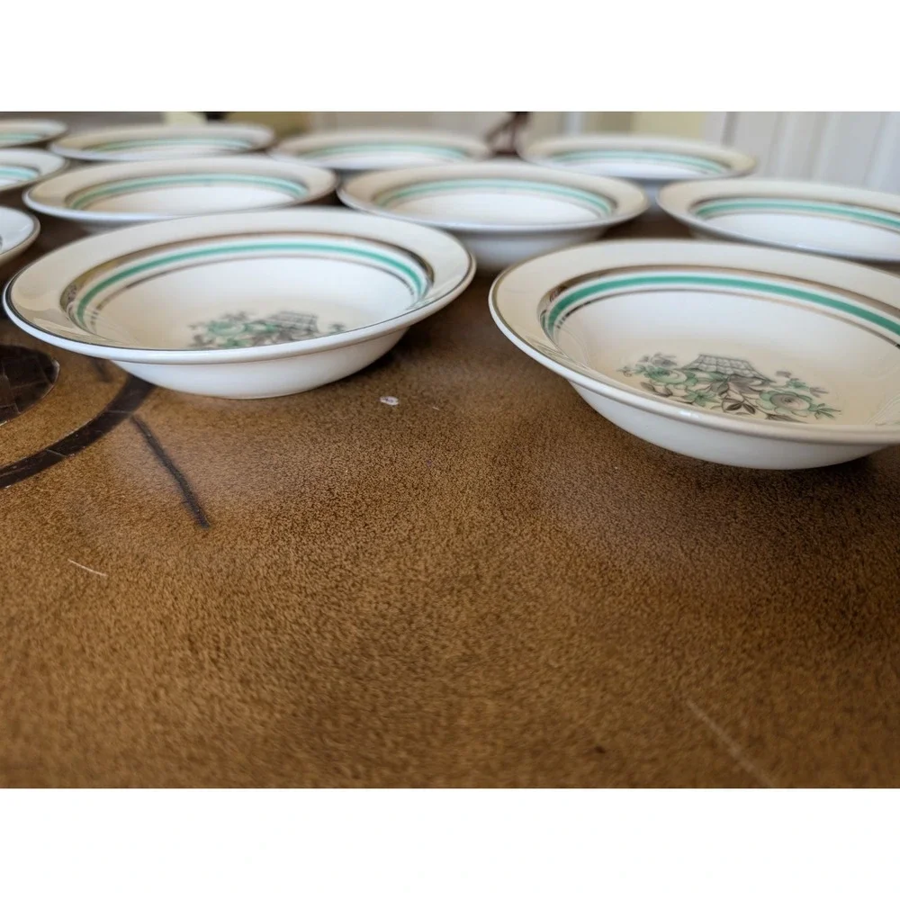 Vintage 1941 Taylor Smith Taylor 8414 Dinnerware Set – 90+ Pcs Basket of Flowers